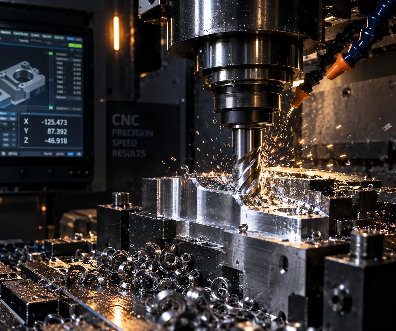 Фрезерные работы по металлу — станок с ЧПУ в цеху ВОЕНЭНЕРГОСБЫТ